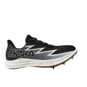 Hoka Crescendo X MD Spike, Black/White, size 7.5 men’s, in excellent condition.